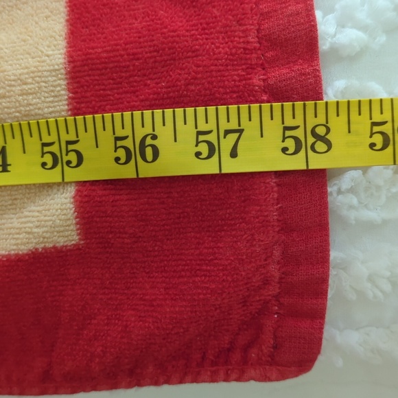 (2) Vintage Gone With the Wind Graphic Beach Bath Towels Red White Collectibles - Picture 11 of 16